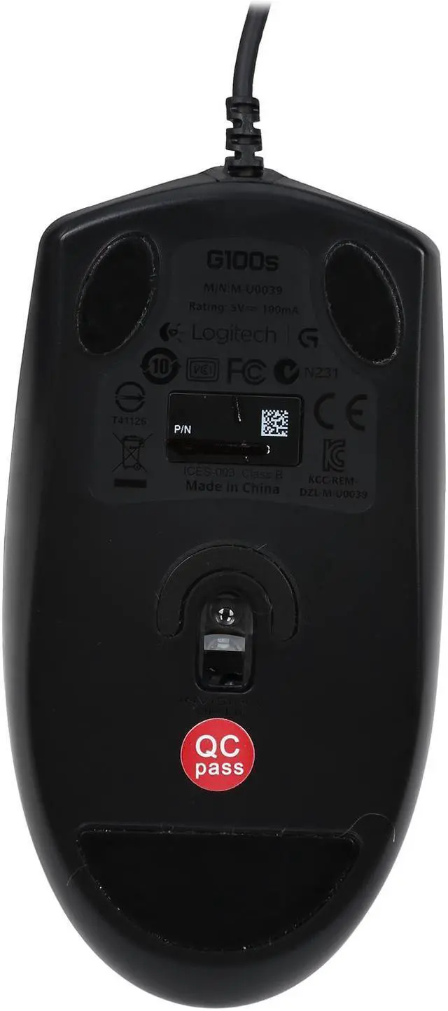 Alt view image 4 of 5 - Logitech Recertified 910-003533 G100s Black 1-wheel USB Wired Optical 2500 dpi Gaming Mouse