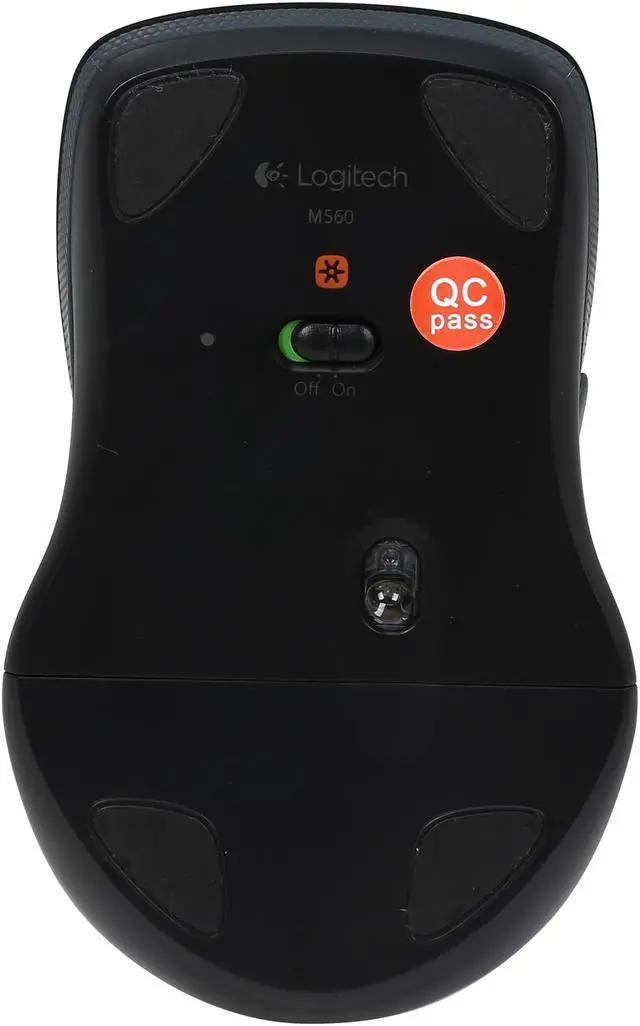 Alt view image 4 of 5 - Logitech Recertified 910-003880 M560 Black Tilt Wheel USB RF Wireless Mouse