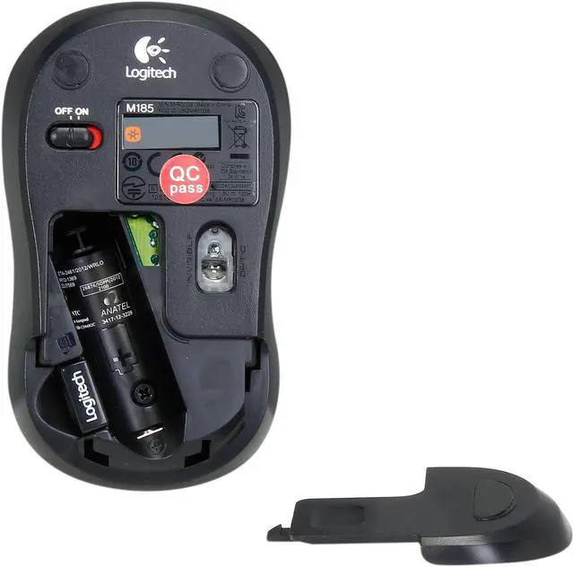 Alt view image 5 of 6 - Logitech Recertified 910-003922 M185 Gray 1-Wheel USB RF Wireless Optical Mouse