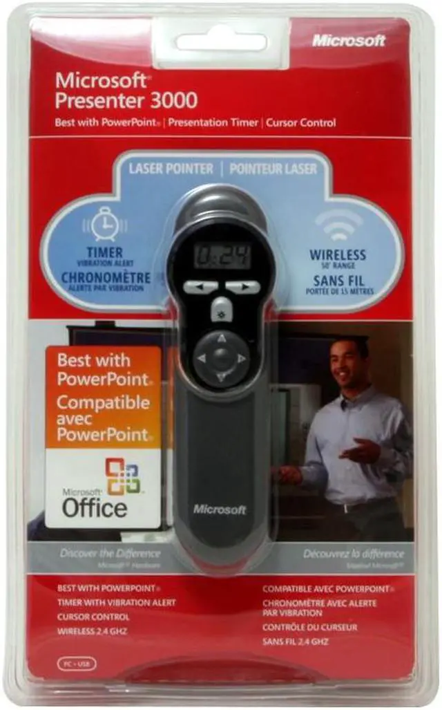 Main image of Microsoft Presenter 3000 72D-00001 Gray RF Wireless Presenter 3000