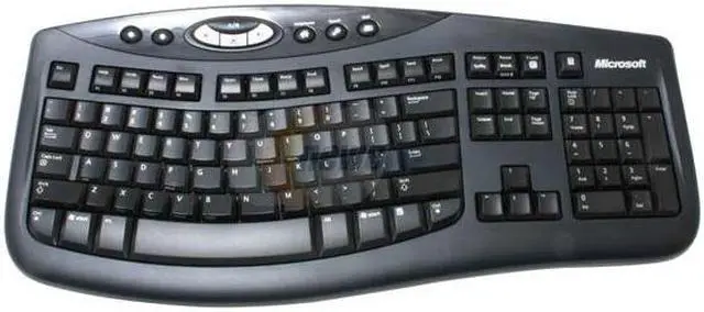 Alt view image 2 of 7 - Microsoft 69N-00013s Black 104 Normal Keys 9 Function Keys RF Wireless Ergonomic Wireless Optical Desktop 3000 - OEM