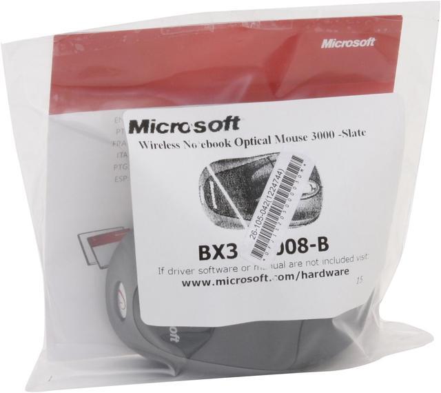 Alt view image 7 of 7 - Microsoft Wireless Notebook Optical Mouse 3000 - Slate - OEM