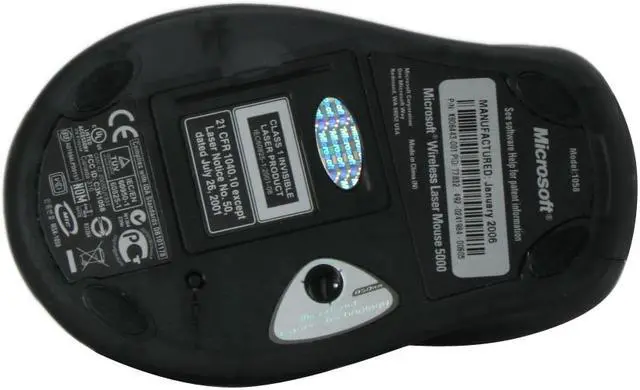 Alt view image 6 of 8 - Microsoft Wireless Laser Mouse 5000 - OEM