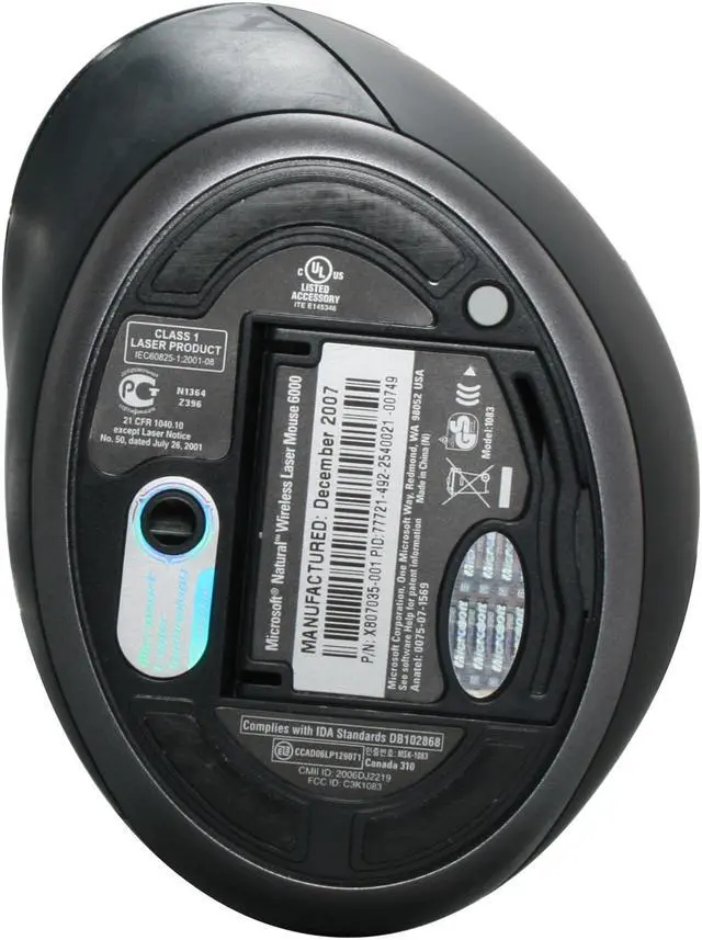 Alt view image 6 of 7 - Microsoft Natural Wireless Laser Mouse 6000