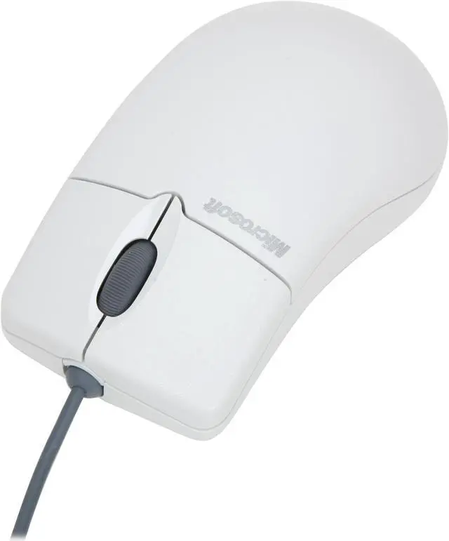 Alt view image 2 of 11 - Microsoft 673-00425 White 3 Buttons 1 x Wheel PS/2 Wired Optical Intellimouse 3.0