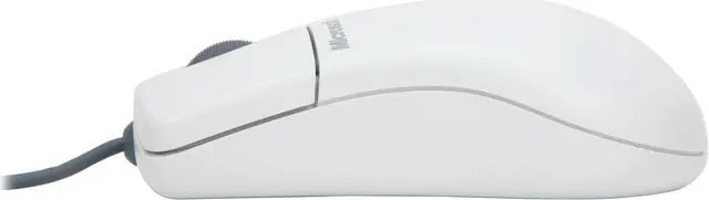Alt view image 3 of 11 - Microsoft 673-00425 White 3 Buttons 1 x Wheel PS/2 Wired Optical Intellimouse 3.0