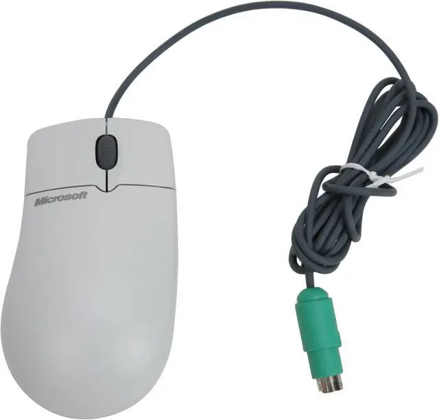Alt view image 9 of 11 - Microsoft 673-00425 White 3 Buttons 1 x Wheel PS/2 Wired Optical Intellimouse 3.0