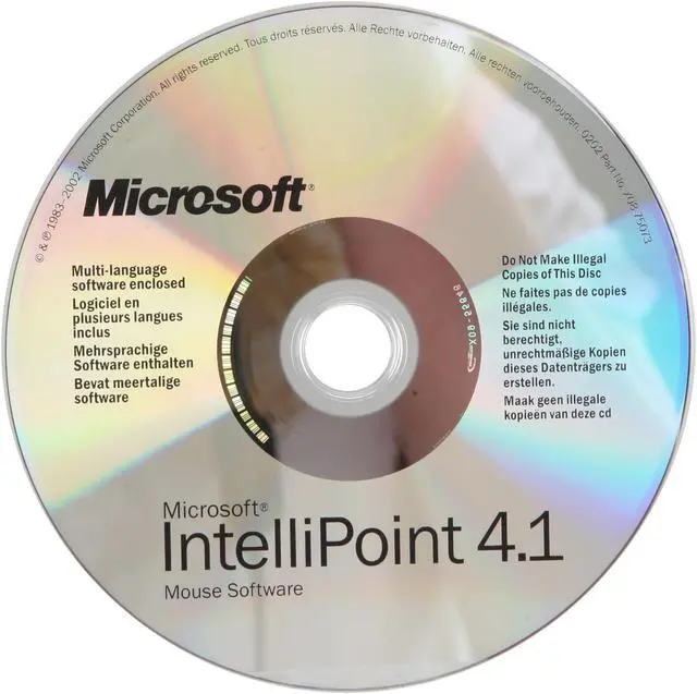 Alt view image 10 of 11 - Microsoft 673-00425 White 3 Buttons 1 x Wheel PS/2 Wired Optical Intellimouse 3.0