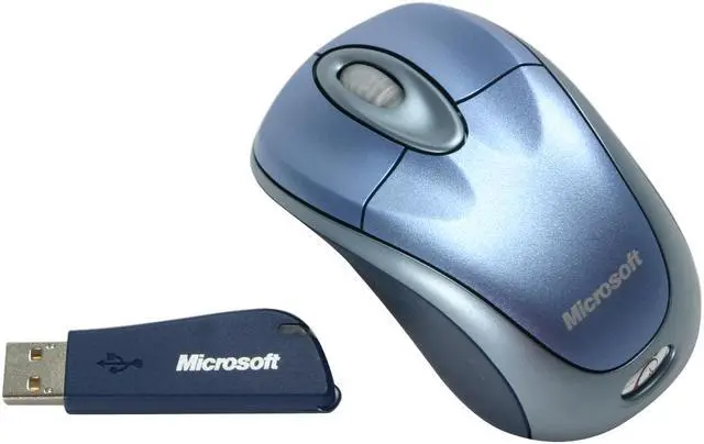 Alt view image 2 of 10 - Microsoft Wireless Notebook Optical Mouse 3000 - Winter Blue - OEM