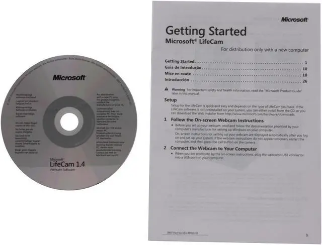 Alt view image 7 of 7 - Microsoft LifeCam NX-3000 USB 2.0 WebCam - OEM