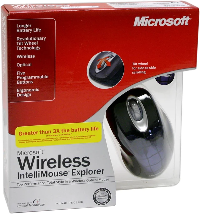 Microsoft Wireless IntelliMouse Explorer M03-00059 Immersion RF ...