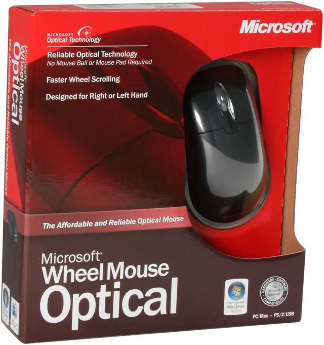 Alt view image 9 of 9 - Microsoft Wheel Mouse Optical - Black