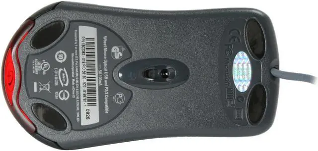 Alt view image 6 of 9 - Microsoft Wheel Mouse Optical - Black