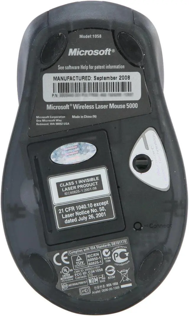 Alt view image 6 of 7 - Microsoft Wireless Laser Mouse 5000