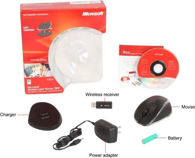 Alt view image 7 of 7 - Microsoft Wireless Laser Mouse 7000