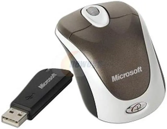 Alt view image 4 of 5 - Microsoft Wireless Notebook Optical Mouse 3000 - Chocolate Brown