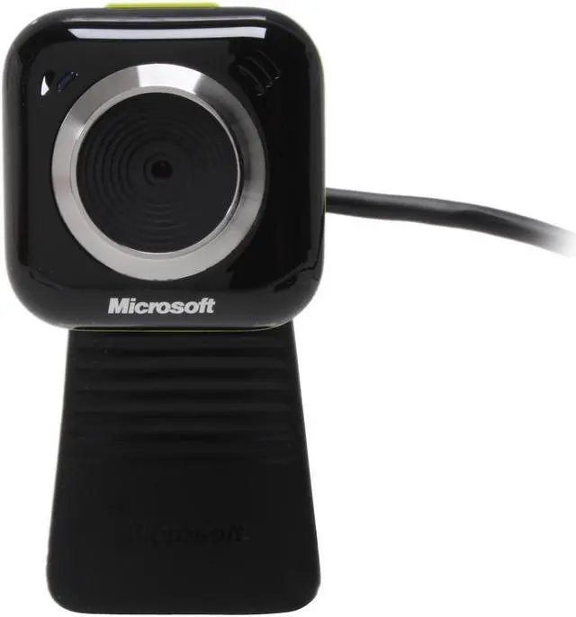 Alt view image 2 of 10 - Microsoft LifeCam VX-5000 1.3 M Effective Pixels USB 2.0 WebCam - Lucky Green