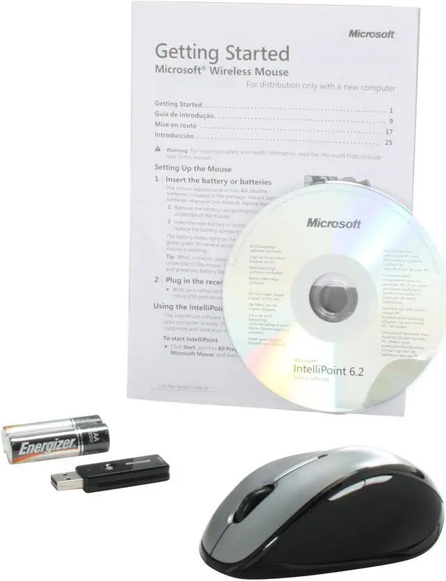 Alt view image 7 of 7 - Microsoft QWA-00002S 5 Buttons Tilt Wheel 2.4 GHz Wireless Laser Mouse 6000 - OEM