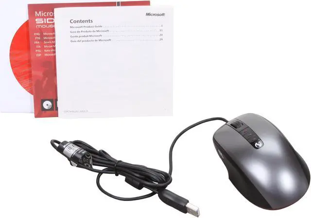 Alt view image 6 of 6 - Microsoft SideWinder X3 5 Buttons USB Wired Laser Mouse - OEM