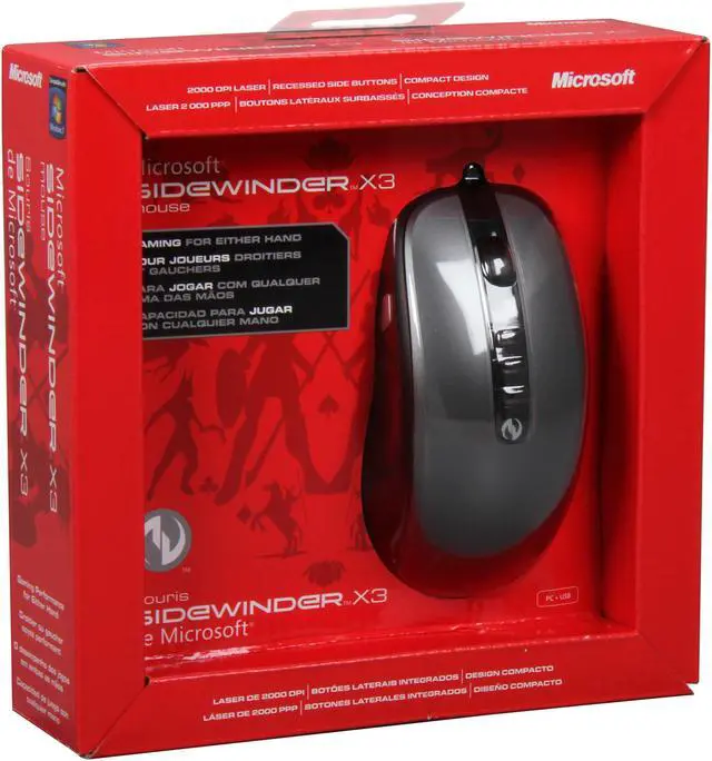 Alt view image 6 of 6 - Microsoft  SideWinder X3  Mouse