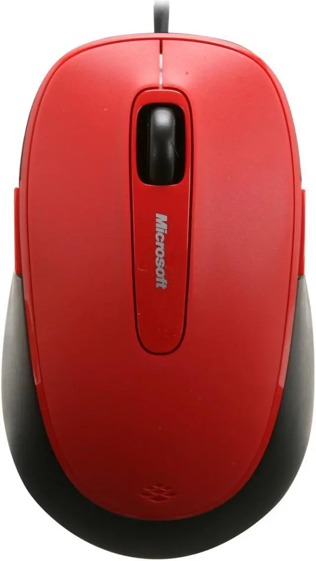 Alt view image 2 of 7 - Microsoft Comfort Mouse 4500 4FD-00013 Red 5 Buttons Tilt Wheel USB Wired BlueTrack Mouse