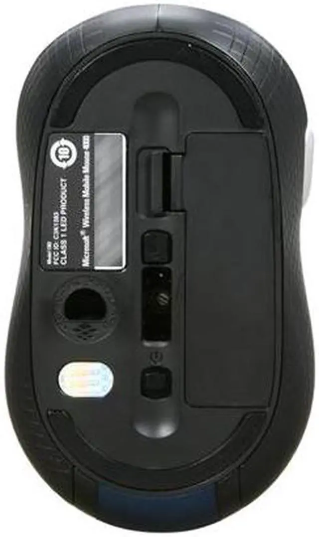 Alt view image 3 of 4 - Microsoft Wireless Mobile Mouse 4000 Blue 1 x Wheel USB RF Wireless Mouse