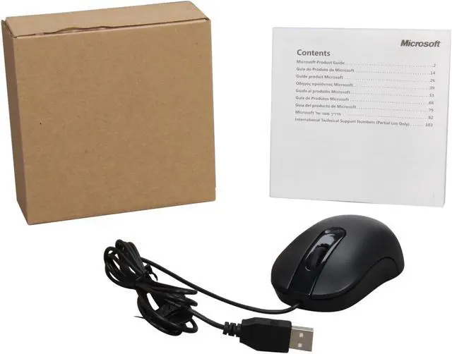Alt view image 4 of 4 - Microsoft Optical Mouse 200 for Business Black 3 Buttons 1 x Wheel USB Wired 1000 dpi