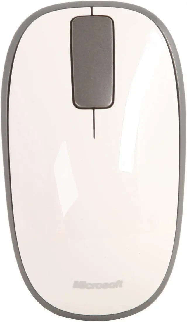 Alt view image 2 of 6 - Microsoft Explorer Touch Mouse U5K-00033 White 5 Buttons Touch Scroll USB RF Wireless BlueTrack Mouse