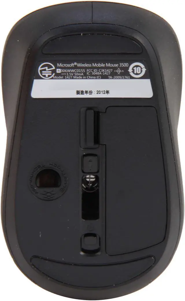 Alt view image 4 of 5 - Microsoft L2 Mobile Mouse 3500 Artist Ho GMF-00253 USB RF Wireless BlueTrack Mouse