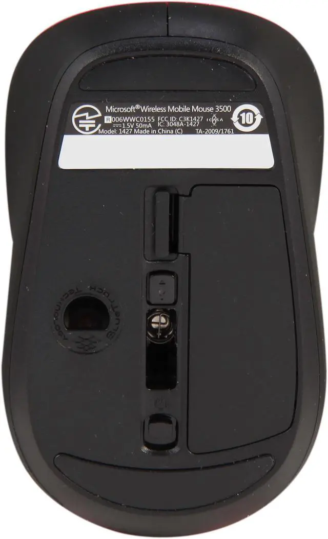 Alt view image 4 of 5 - Microsoft 3500 Wireless Mobile Mouse, Magenta Pink (GMF-00278)