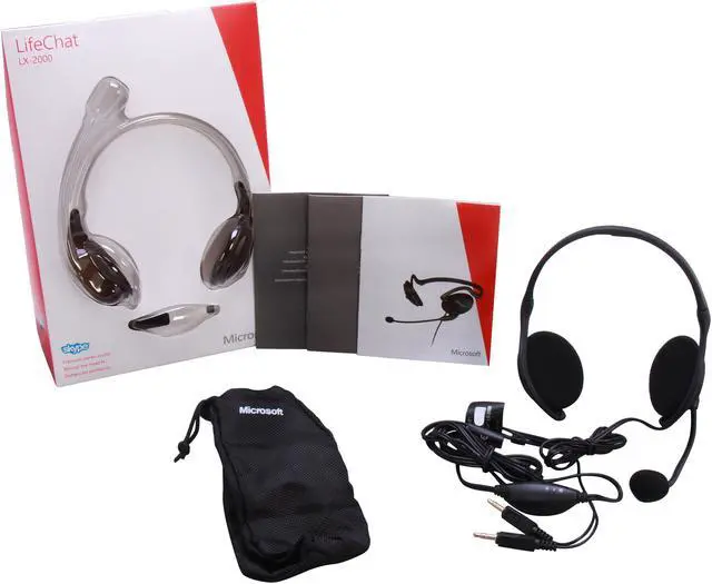 Alt view image 5 of 5 - Microsoft LifeChat LX-2000 Supra-aural Headset