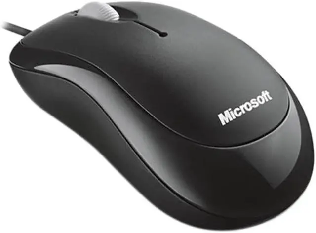 Main image of Microsoft Basic Optical Mouse P58-00063 Black 3 Buttons 1 x Wheel USB Wired Optical 800 dpi Mouse