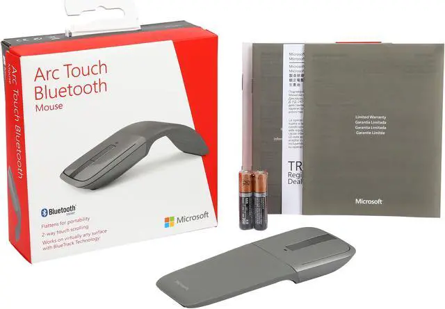 Alt view image 5 of 5 - Microsoft Arc Touch 7MP-00001 Touch Scroll USB Bluetooth Wireless BlueTrack Mouse
