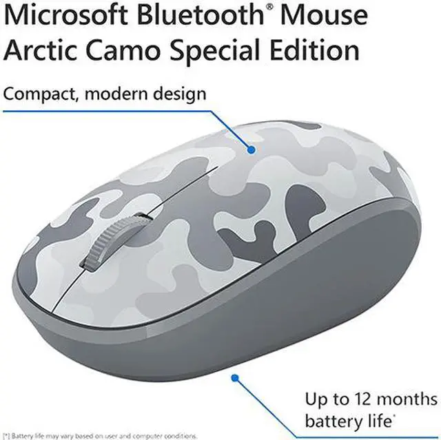 Alt view image 5 of 5 - Microsoft Bluetooth Mouse - Arctic Camo