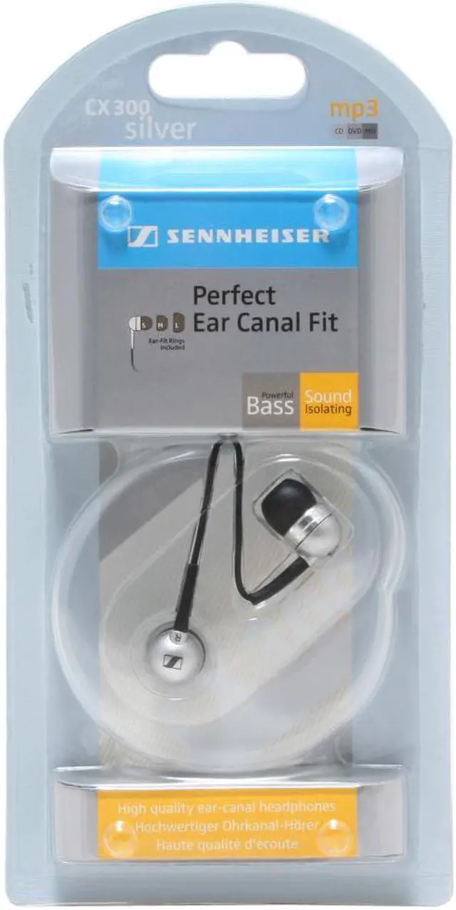 Alt view image 3 of 3 - Sennheiser CX300S 3.5mm Connector Canal Silver Headphone