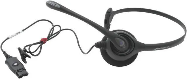 Alt view image 2 of 4 - PLANTRONICS H251N Quick Disconnect Connector Supra-aural SupraPlus Noise-Canceling Headset