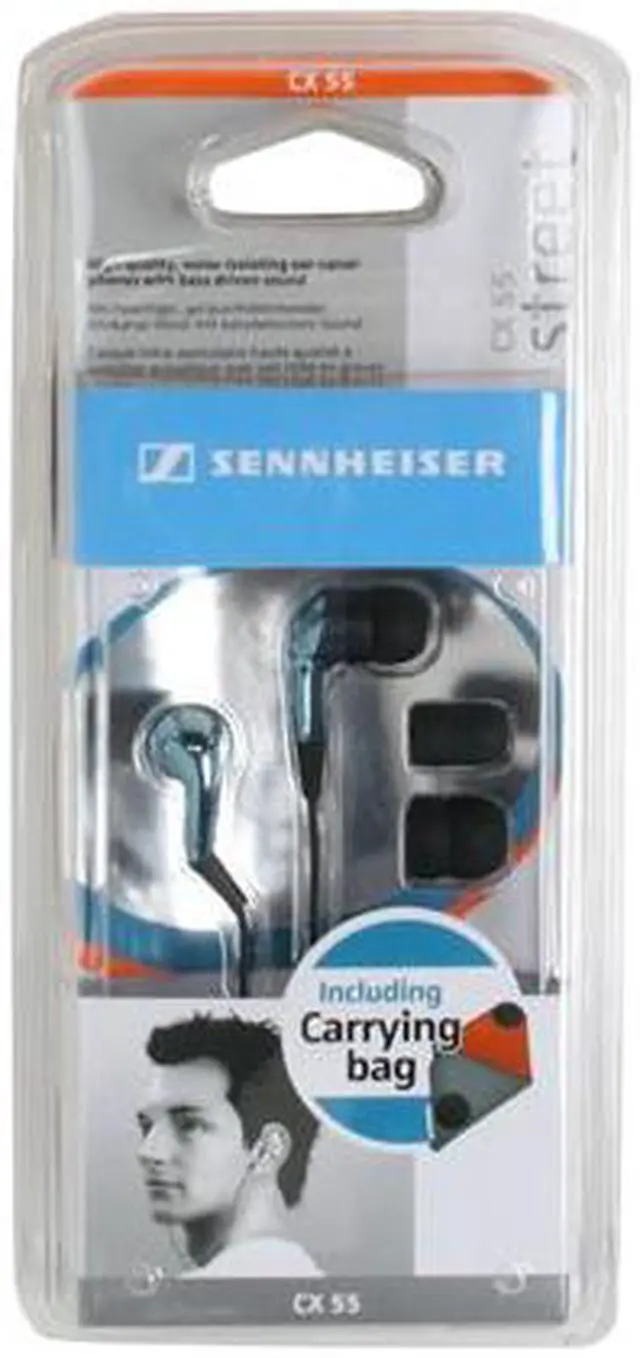 Alt view image 2 of 2 - Sennheiser CX55 3.5mm Connector Canal Noise-Isolating Headphone