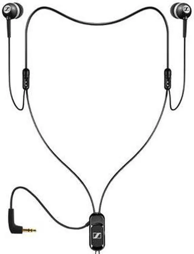 Alt view image 3 of 4 - Sennheiser Black CXL400 Black 3.5mm Gold-Plated Connector Canal Lanyard Headphone