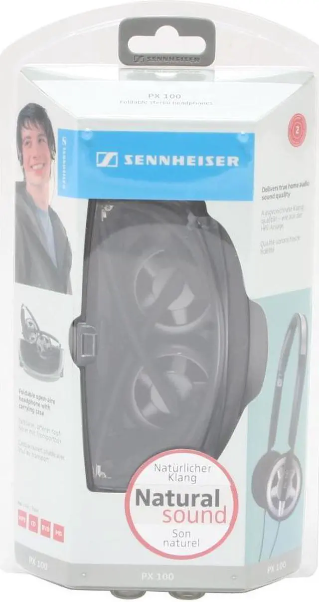 Alt view image 2 of 2 - Sennheiser PX100 3.5mm Connector Supra-aural Open Dynamic Stereo Mini Headphone