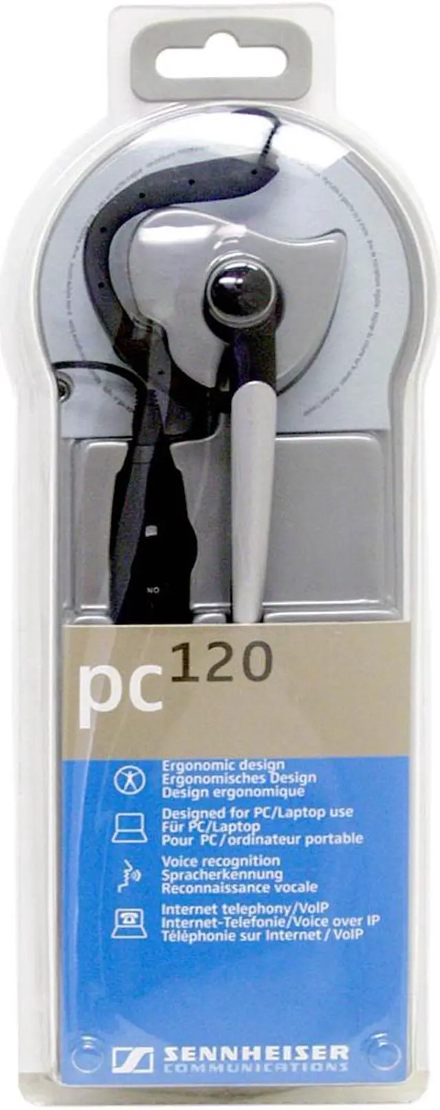 Alt view image 2 of 2 - SENNHEISER PC 120 2 x 3.5 mm for PC/Laptop
2.5 mm stereo jack Connector Single Ear Headset