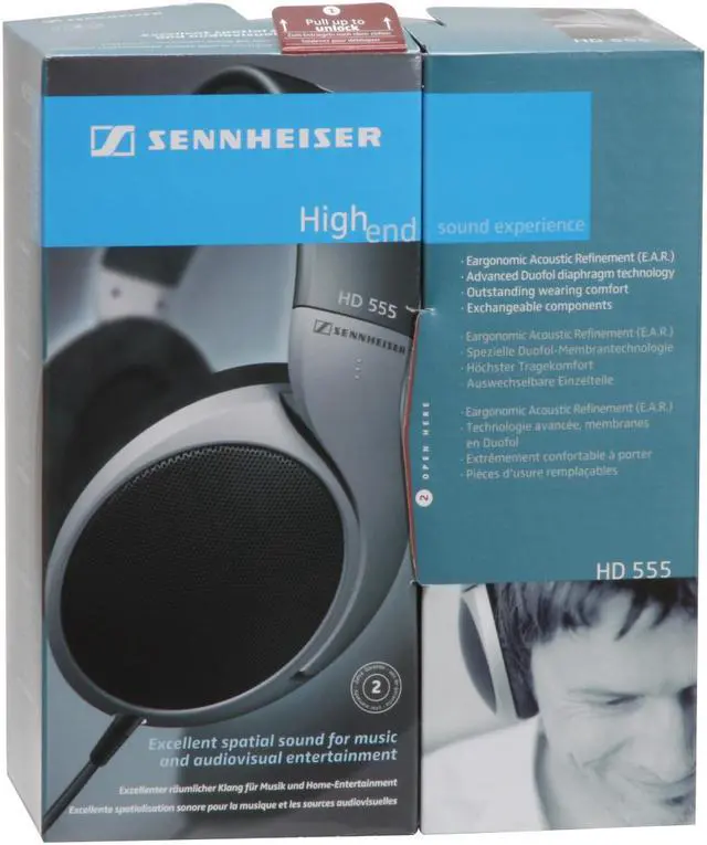 Alt view image 10 of 10 - Sennheiser - Surround Sound Headphones (HD 555)