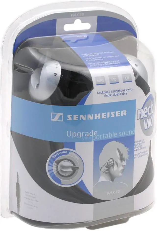 Alt view image 2 of 2 - Sennheiser PMX40 3.5mm Connector Supra-aural Neckband Headphone