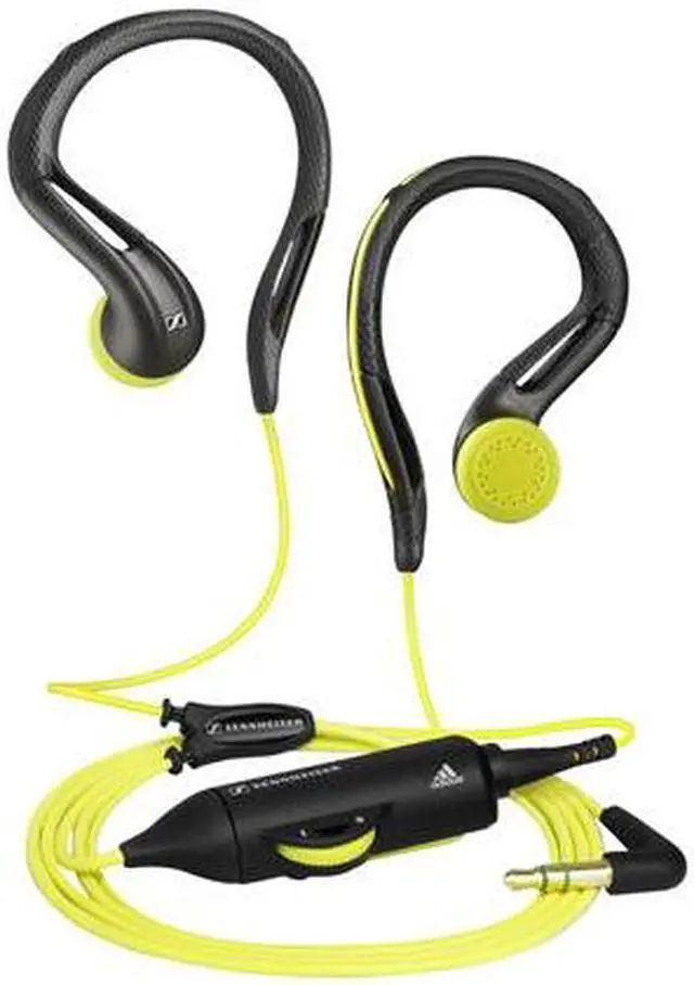 Alt view image 4 of 5 - Sennheiser OMX680 3.5mm Connector Earbud Adidas inspired Earclip Sport Headphone