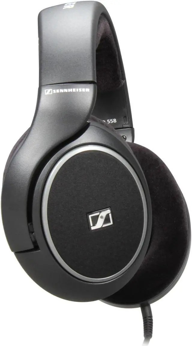 Alt view image 3 of 6 - Sennheiser Black HD 558 6.3mm Connector Around Ear Acoustic Headphone