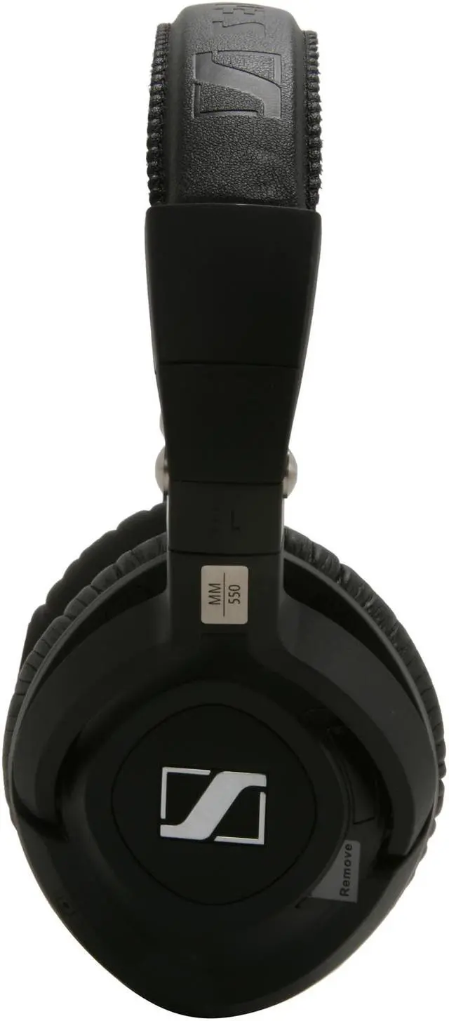 Alt view image 3 of 6 - Sennheiser MM 550 3.5mm Connector Around-Ear Bluetooth Stereo Noise Cancelling Headphone