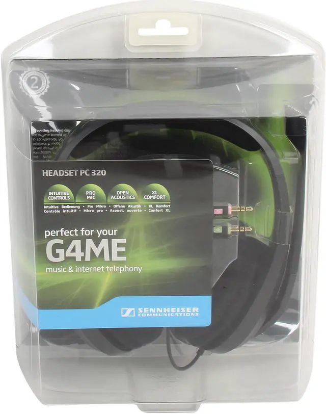 Alt view image 7 of 7 - SENNHEISER PC 320 2 x 3.5mm Connector Circumaural Headset