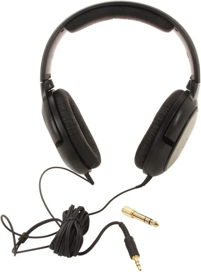 Alt view image 5 of 6 - Sennheiser HD201S 3.5mm/ 6.3mm Connector Around-Ear Hi-fi Headphone