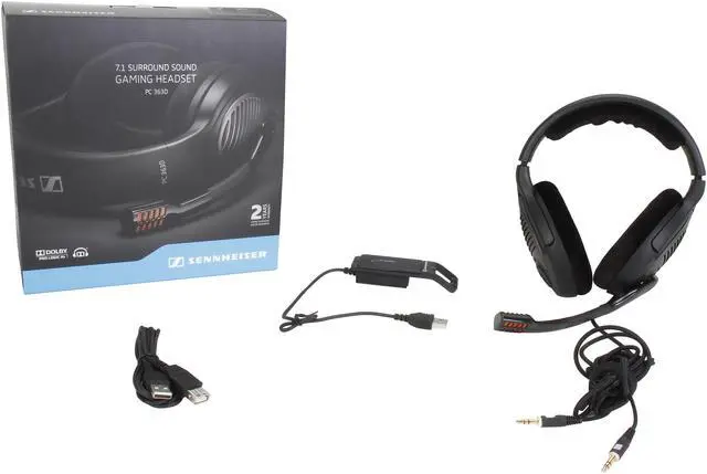 Alt view image 6 of 6 - SENNHEISER PC 363D 2 x 3.5mm Connector Circumaural Headset - Black