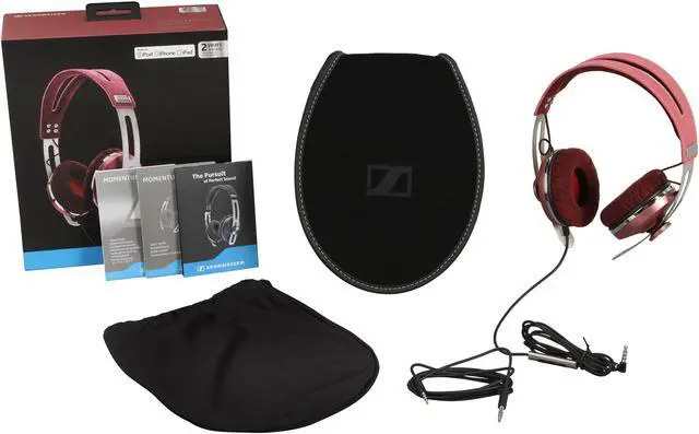 Alt view image 6 of 6 - Sennheiser MOMENTUM Pink On-Ear Headphones -505947