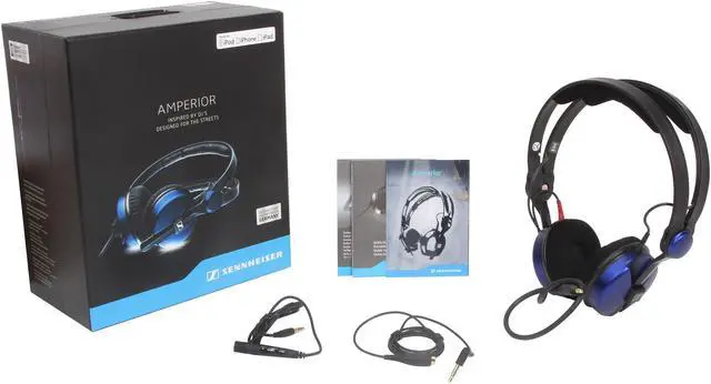 Alt view image 7 of 7 - Sennheiser Blue AMPERIOR-BLU 3.5mm Connector Supra-aural Headphones